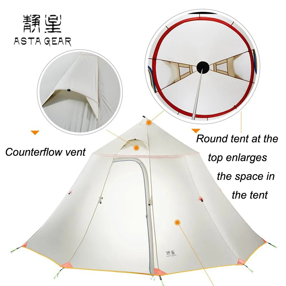 Asta Gear Mountain House Large Space Team activity and Ultrlight tent
