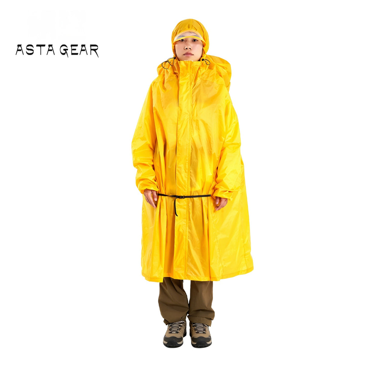 ASTAGEAR Voyage Raincoat, Ultralight Portable Rain Jacket with Sleeves for Hiking, Mountaineering, Camping & Cycling