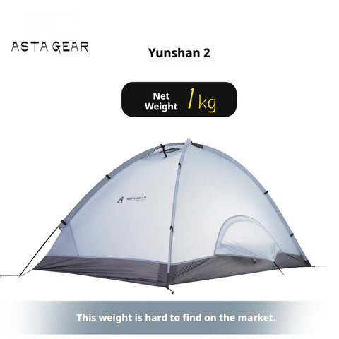 Astagear Yunshan 2 Elite 2-Person Tent - 15D Ultra-Light, Heavy Rainproof, Windproof, Snow-Resistant Alpine-Style Tent