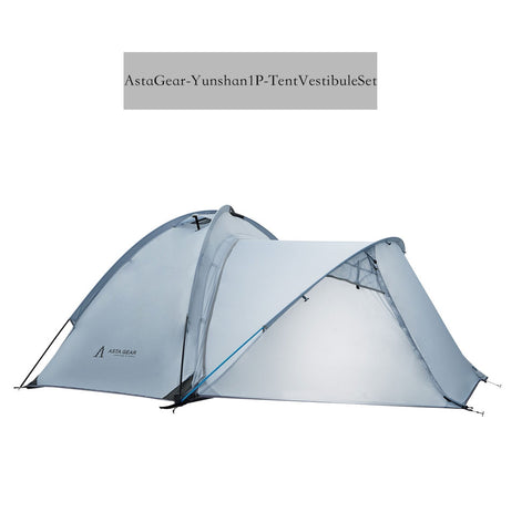 Asta Gear Yunshan 1-Person Single-Sided Silicon Coated Tent, 15D Ultralight, Heavy Rain & Wind Resistant Solo Camping Shelter