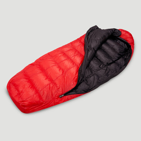 ASTAGEAR Big Red Insect Outdoor Camping and Hiking White Duck Down Down Sleeping Bag