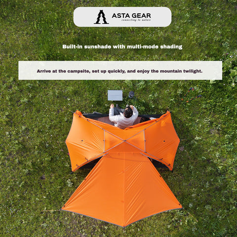 Asta Gear Montlite2 DAC Double Tent, Lightweight Outdoor Hiking Mountaineering Camping Shelter, Windproof & Rainproof Tarp