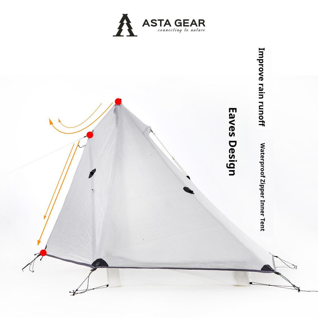 Asta Gear Shanzhu 1 Pyramid Tent: Ultralight 1-Person, Windproof Water ...