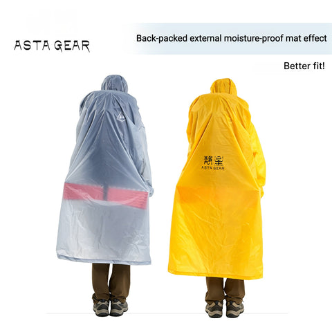 ASTAGEAR Voyage Raincoat, Ultralight Portable Rain Jacket with Sleeves for Hiking, Mountaineering, Camping & Cycling