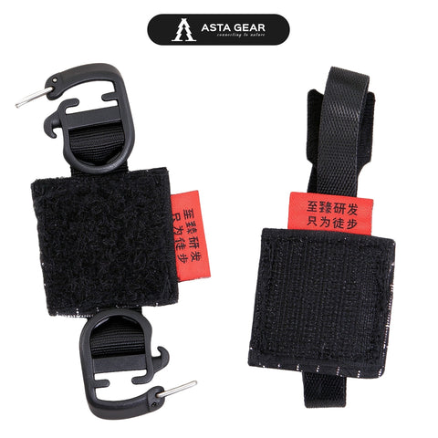 ASTA GEAR Trekking Pole Magnetic Quick Clip, Temporary Hanger for Water Bottle, Hiking & Climbing