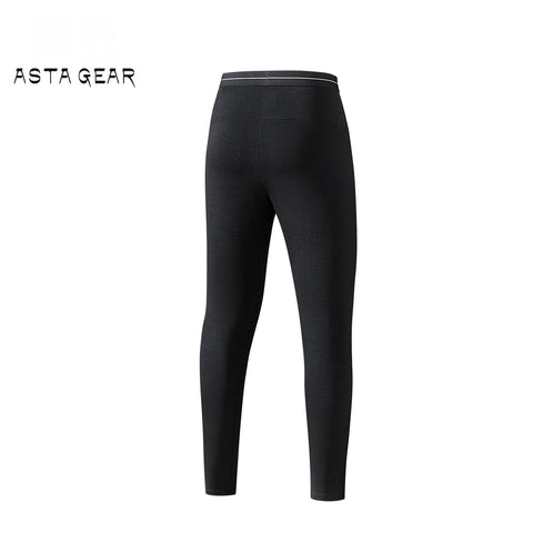 ASTA GEAR Men's 100% Merino Wool Quick-Dry Pants, Moisture-Wicking Warm Base Layer for Outdoor Hiking Mountaineering Running
