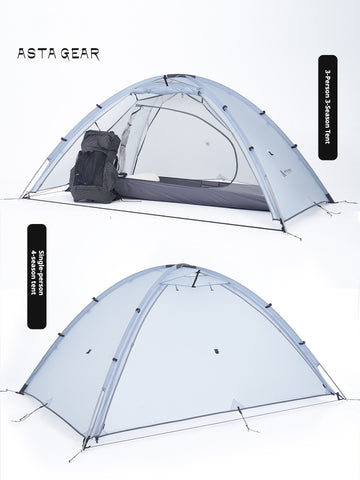 AstaGear Vista 2-Person Lightweight Tent, Outdoor Hiking & Camping Shelter, Rainproof & Wind Resistant