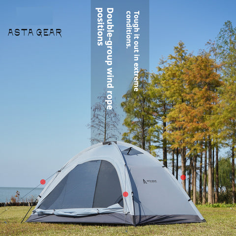 Astagear Yunshan 2 Elite 2-Person Tent - 15D Ultra-Light, Heavy Rainproof, Windproof, Snow-Resistant Alpine-Style Tent
