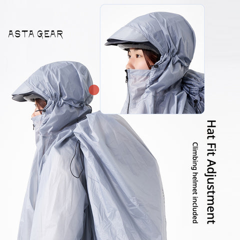 Astagear Shield 2-in-1 Rain Poncho & Backpack Cover, Ultralight Waterproof Outdoor Gear for Hiking Mountaineering Cycling