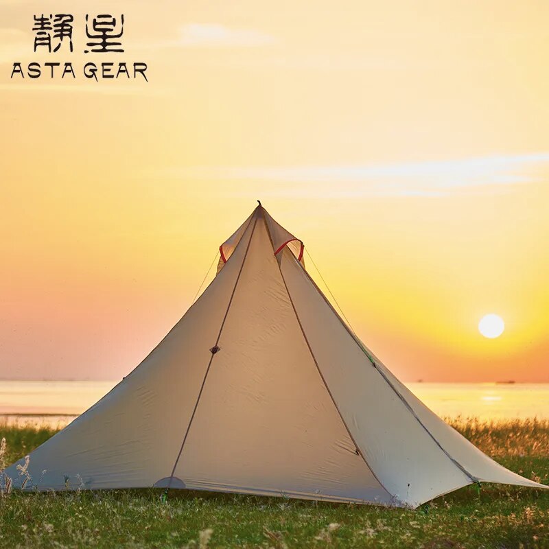 asta gear tent ASTA GEAR pyramid windwisper 4 Four Person Tent rain proof and wind resistant riding camping outdoor