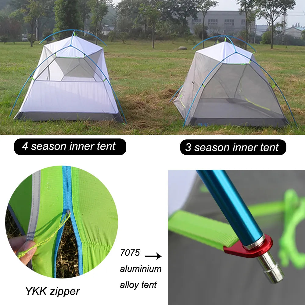 asta tent ASTA GEAR Greenmountain 2 camping ultralight 2 person tent for camping Backpacking Trekking Hiking Cycling