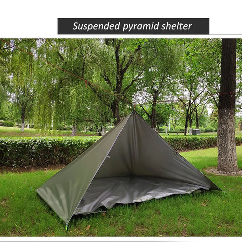 large tarp for camping ASTA GEAR 3*3m 4*4m tarp outdoor camping Ultralight survival silver co – astagear.com