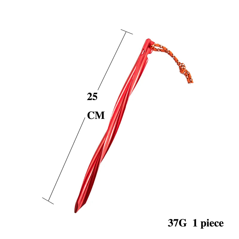aluminum tent stakes ASTA GEAR Aluminum alloy Spiral tent stakes Hammock camping nail Tarps – astagear.com