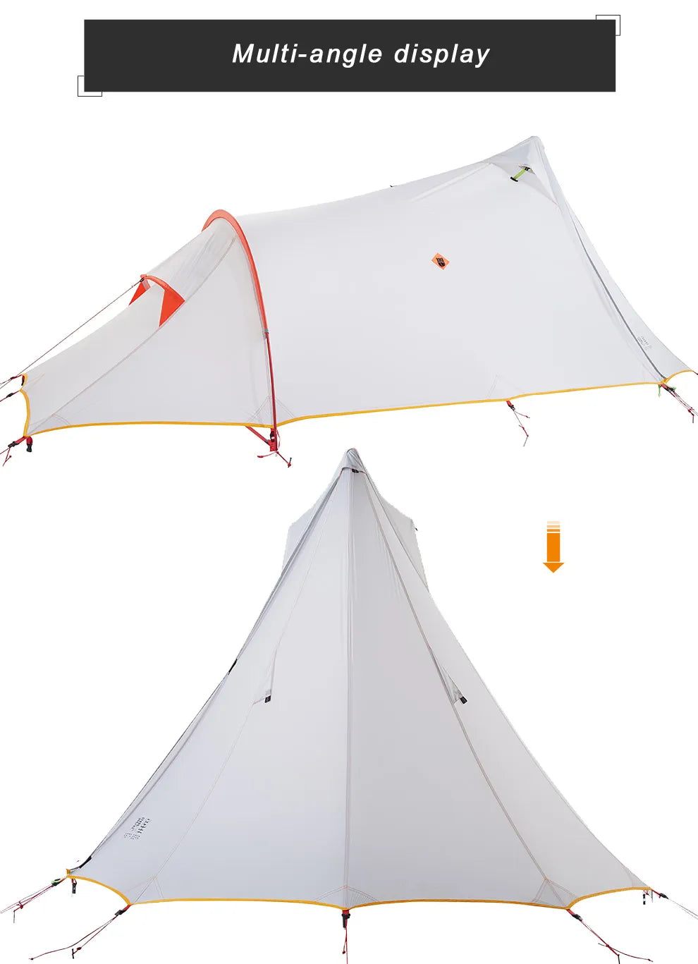 ASTA GEAR Hidden Mountain 1.5 person camping tent Tunnel tower Tunnel tent Pyramid tent