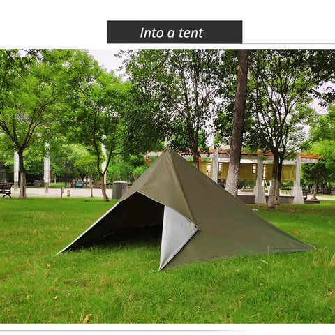 ASTA GEAR 3*3m 4*4m tarp outdoor camping Ultralight survival silver coating sun shelter shade awning waterproof beach tent