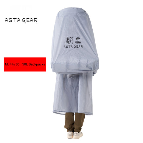Astagear Shield 2-in-1 Rain Poncho & Backpack Cover, Ultralight Waterproof Outdoor Gear for Hiking Mountaineering Cycling