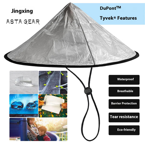 Astagear Silver-Coated Lightweight Outdoor Sun-Protection & Rain-Resistant Foldable Umbrella Hat, Breathable Fishing Hat