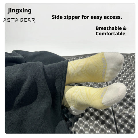 Astagear Summer Sleeping Bag with Outdoor Polartec Fleece, suitable for Lunch Breaks, Camping, Hiking and Travel, Double - Perso