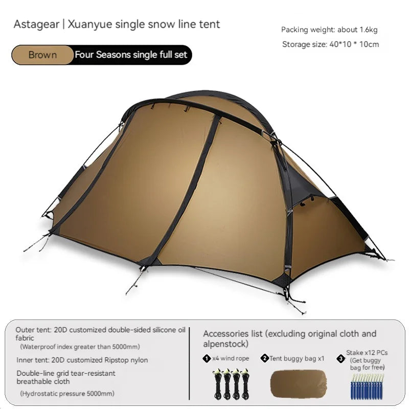 Asta Gear Crescent 1 20D Silione Nylon 1person windproof Asta Gear Crescent 1 20D Silione Nylon 1person windproof
