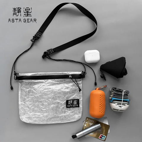 Astagear Sacoche DCF Outdoor Crossbody Bag – Lightweight, Large-Capacity for Hiking, Camping & Running