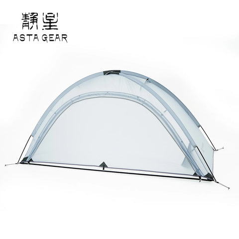 Astagear Yunshan 1-Person Single-Sided Silicone-Coated Ultralight Tent 15D, Heavy Rainproof & Windproof